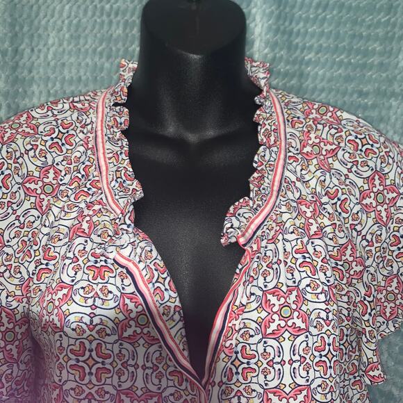 Max Studio Blouse Women's XS Ruffled Sleeves Pink - Picture 2 of 5